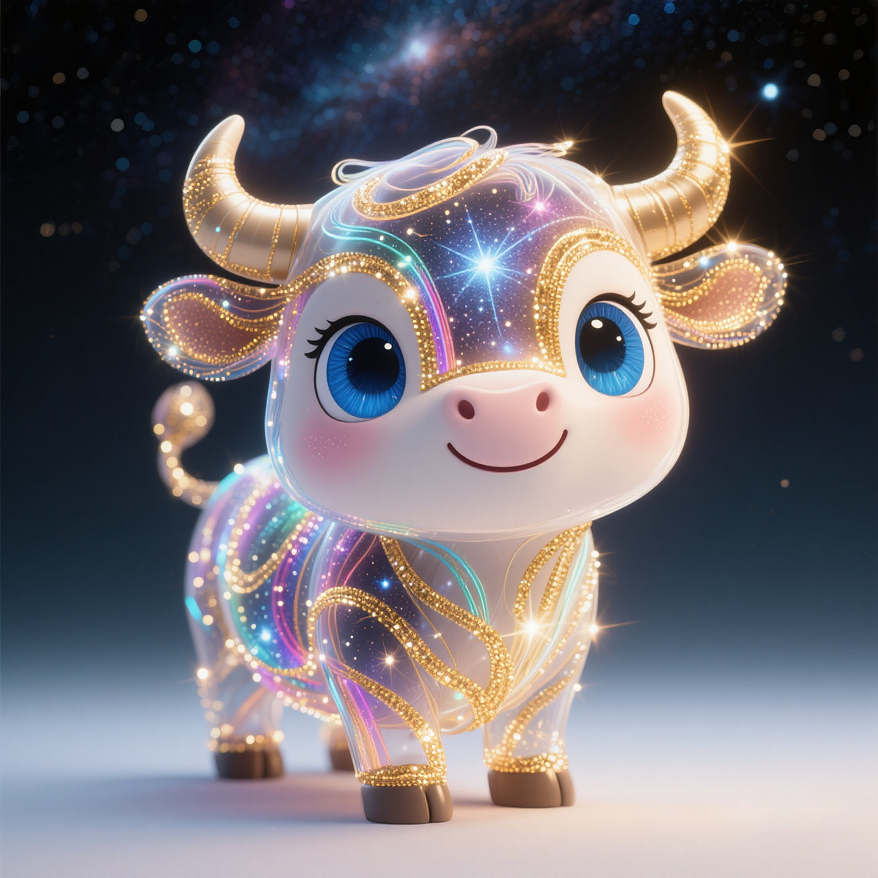 AIGC-十二生肖萌宠-璀璨星河版（图ZMzk1OTU1MjQ4） - AI作品 - 站酷设计师丶北极光原创素材 - 站酷ZCOOL