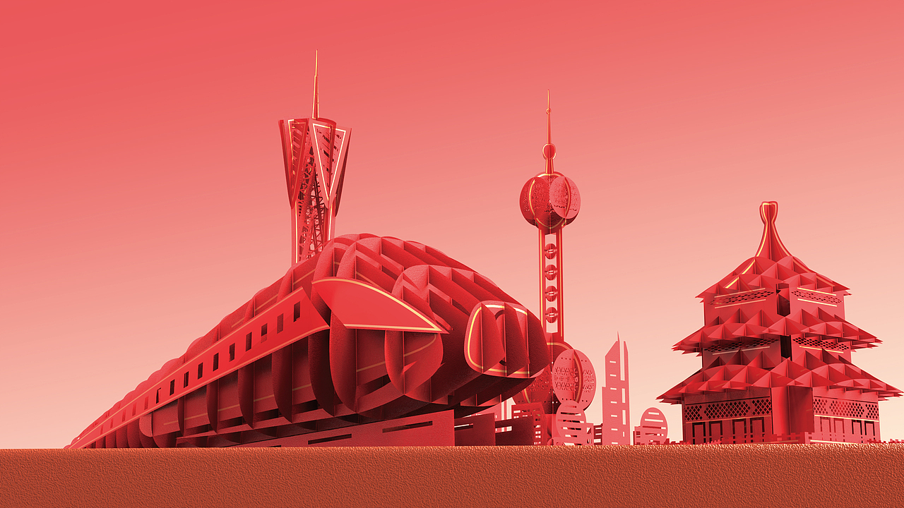 70周年贺卡设计-展望未来（图ZMzk1OTY2MjQ4） - 工艺品设计 - 站酷设计师是小七同学原创素材 - 站酷ZCOOL