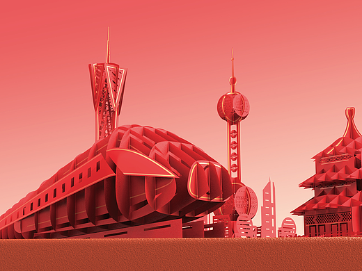 70周年贺卡设计-展望未来