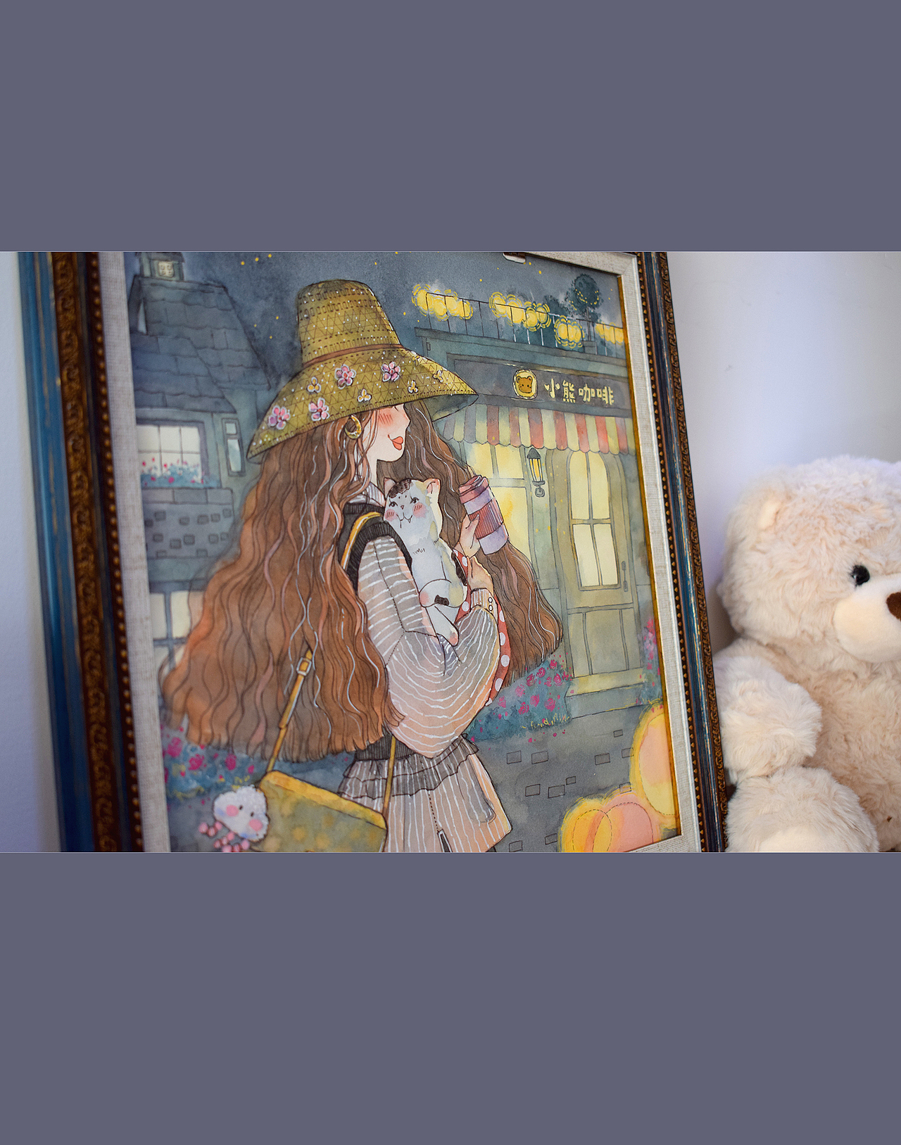 爱喝咖啡的女孩，运气不会差！（图ZMzk1OTY5NTg0） - 艺术插画 - 站酷设计师钟满满原创素材 - 站酷ZCOOL