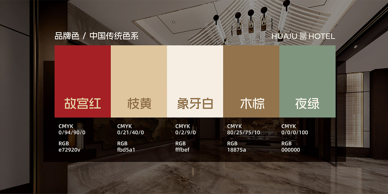 华居酒店品牌VI设计案例 新中式酒店