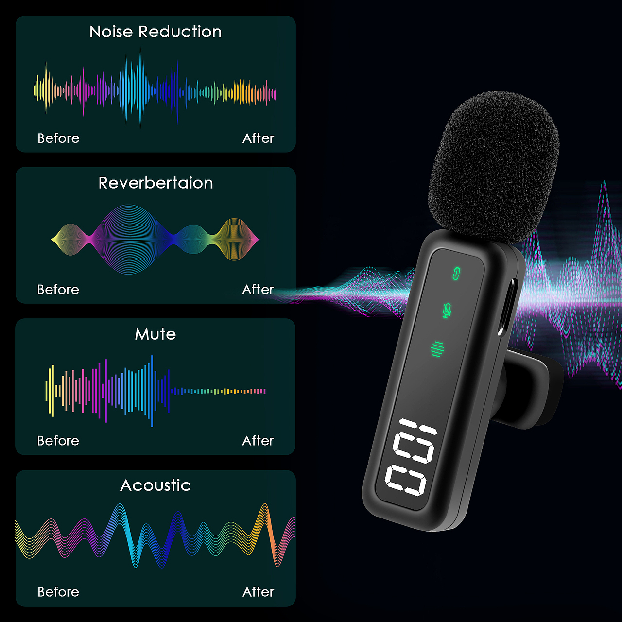 亚马逊主图设计-领夹麦克风（图ZMzk1OTg0NTAw） - 其他平面 - 站酷设计师下五洋捉鳖12原创素材 - 站酷ZCOOL