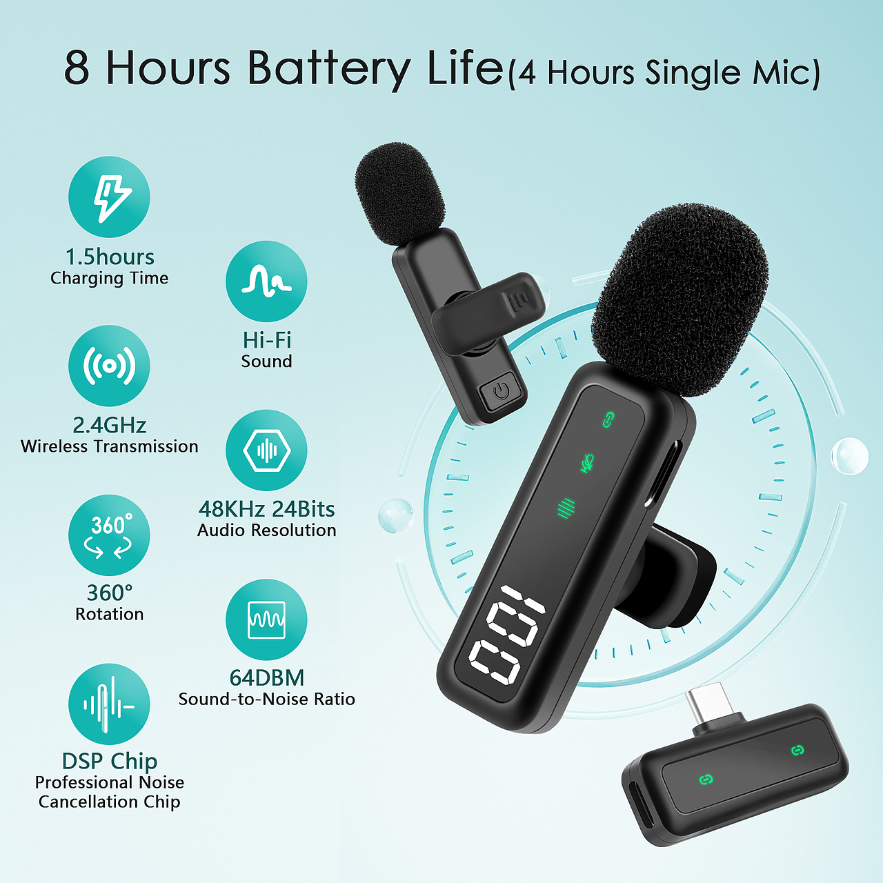 亚马逊主图设计-领夹麦克风（图ZMzk1OTg0NTA4） - 其他平面 - 站酷设计师下五洋捉鳖12原创素材 - 站酷ZCOOL