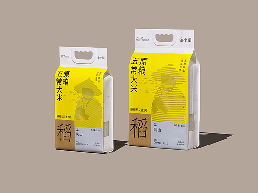 「金小稻」五常大米品牌形象VI设计 - ISLELESS