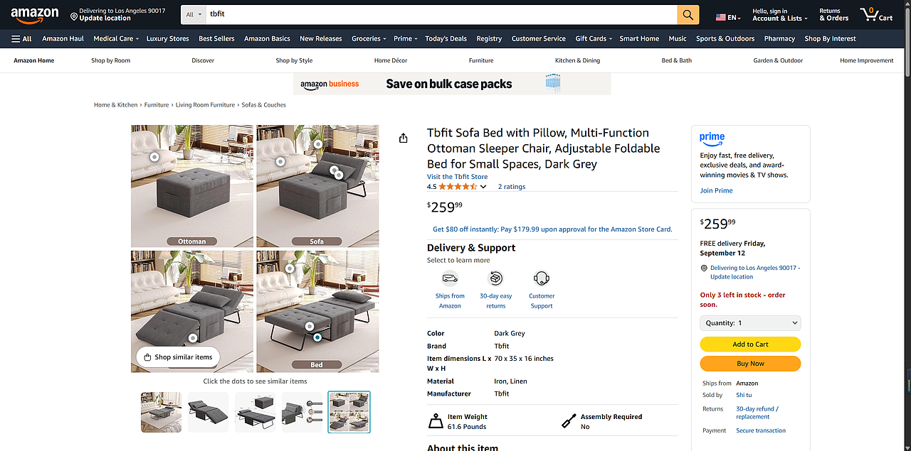 米色的卖完了,网站上只有灰色的了