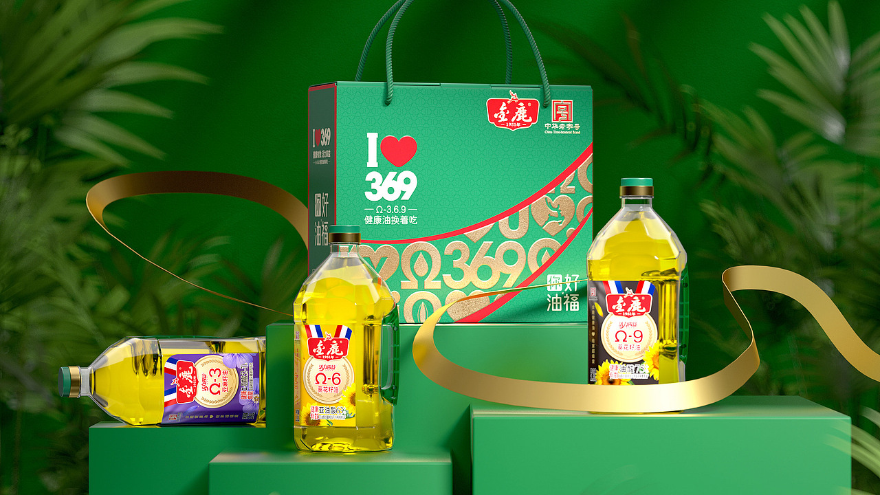 灵智X金鹿Ω369健康油包装设计(图ZMzk1OTk5MzY0) - 包装 - 站酷设计师灵智品牌营销策划原创素材 - 站酷ZCOOL