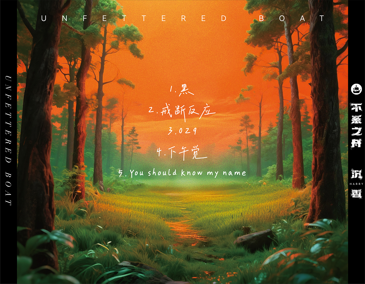 《不系之舟》专辑包装（图ZMzk2MDAwMzQw） - 包装 - 站酷设计师海南岛岛民琪实原创素材 - 站酷ZCOOL