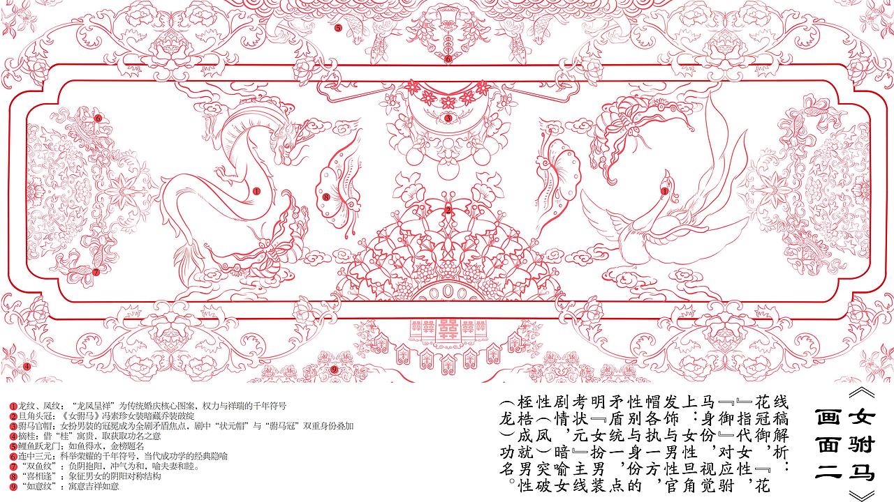 《女驸马》画面二线稿