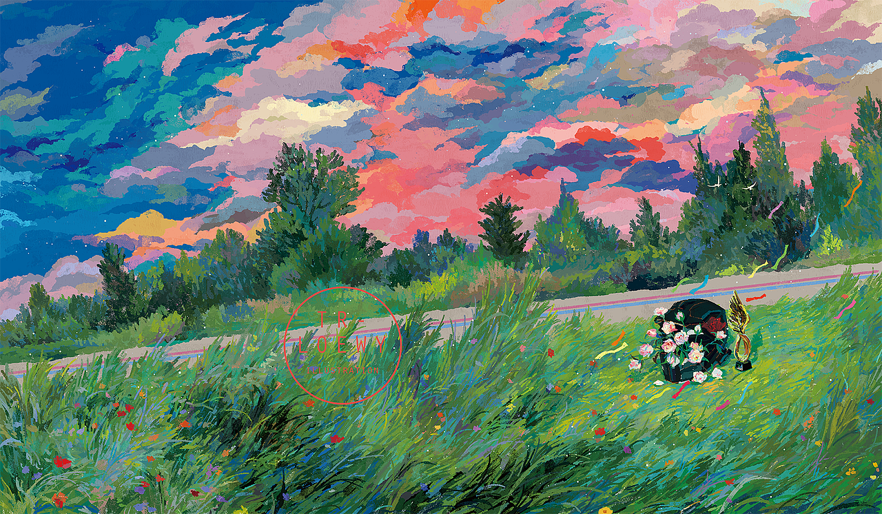 给小说过瘾绘制的封面插画