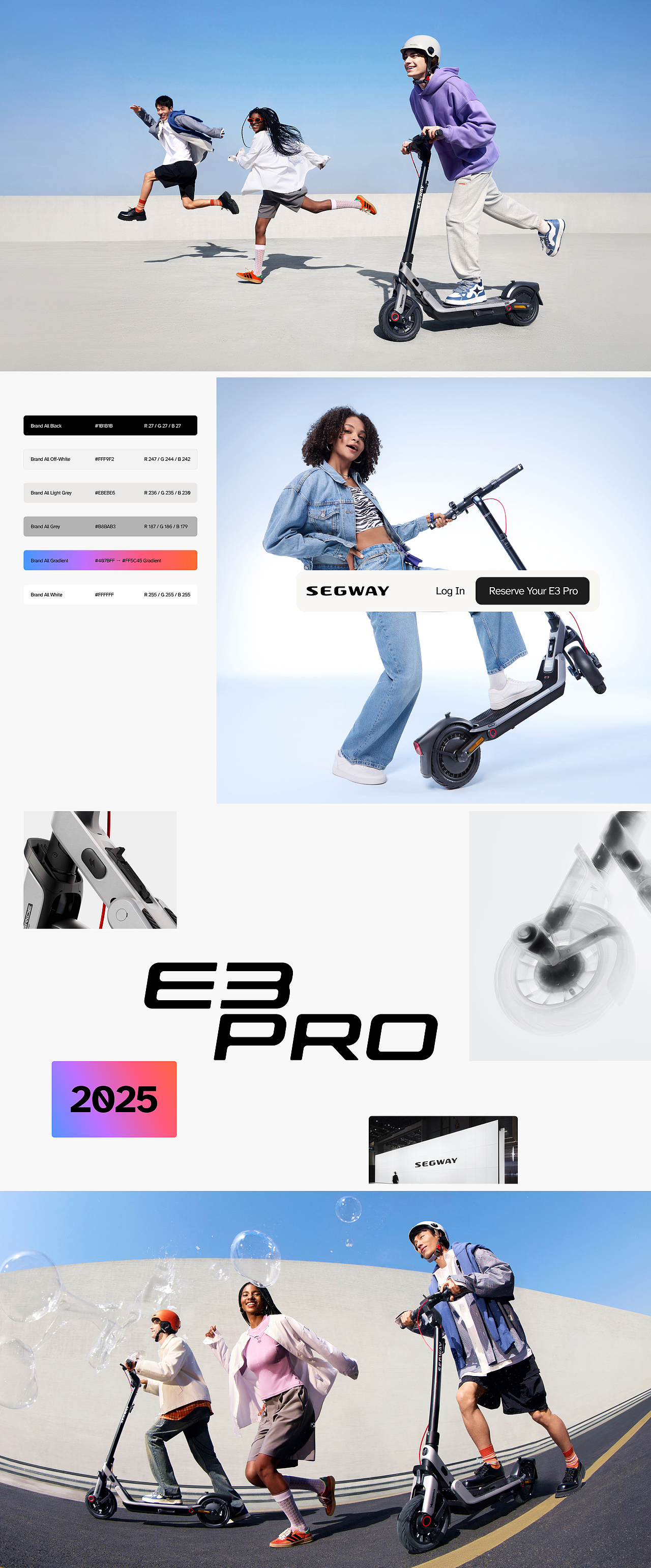 Segway E3 Pro｜Own Your City（图ZMzk2MDE0OTA4） - 企业官网 - 站酷设计师魔吉原创素材 - 站酷ZCOOL