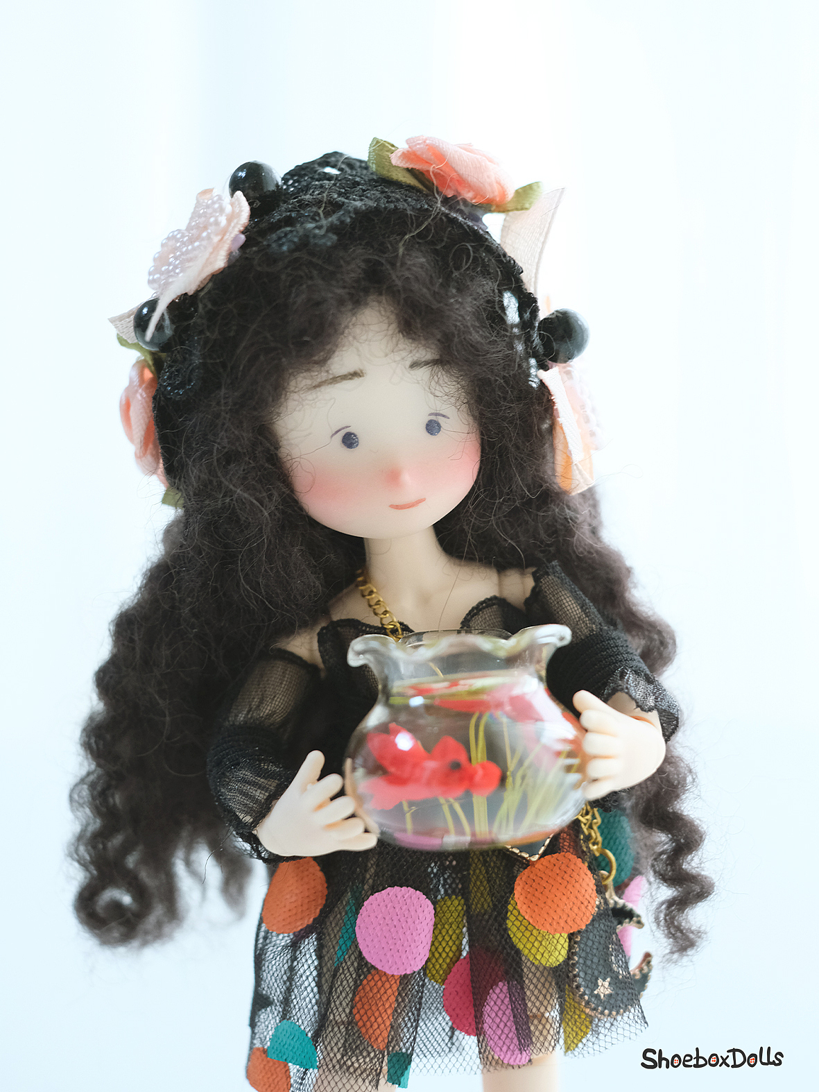 《挑战做100个小小的她》ooak娃娃 27:她在女巫店打工