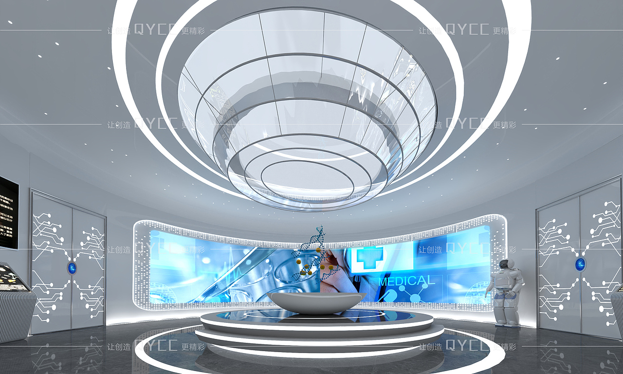 科技展厅设计-医疗器械展厅（图ZMzk2MDI2OTQ0） - 展陈设计 - 站酷设计师肖萧31363原创素材 - 站酷ZCOOL
