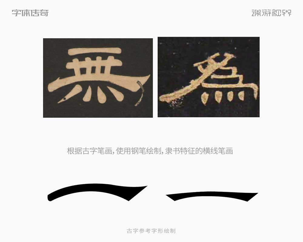简约隶书风格中式古风字体设计教程思路