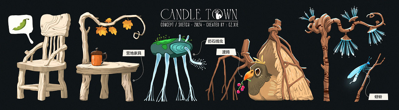 CandleTown-蜡烛镇(图ZMzk2MDQwNjg4) - 独立游戏 - 站酷设计师CzXIE原创素材 - 站酷ZCOOL