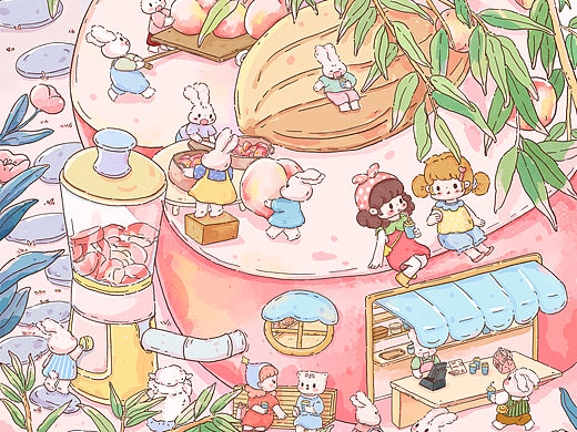 吃桃子的季节呀！