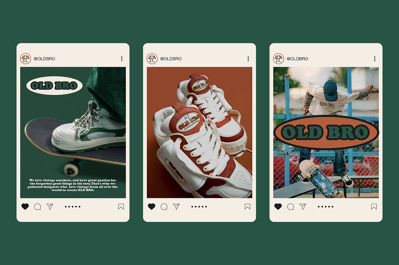 OLD BRO 复古潮流运动鞋品牌&包装设计