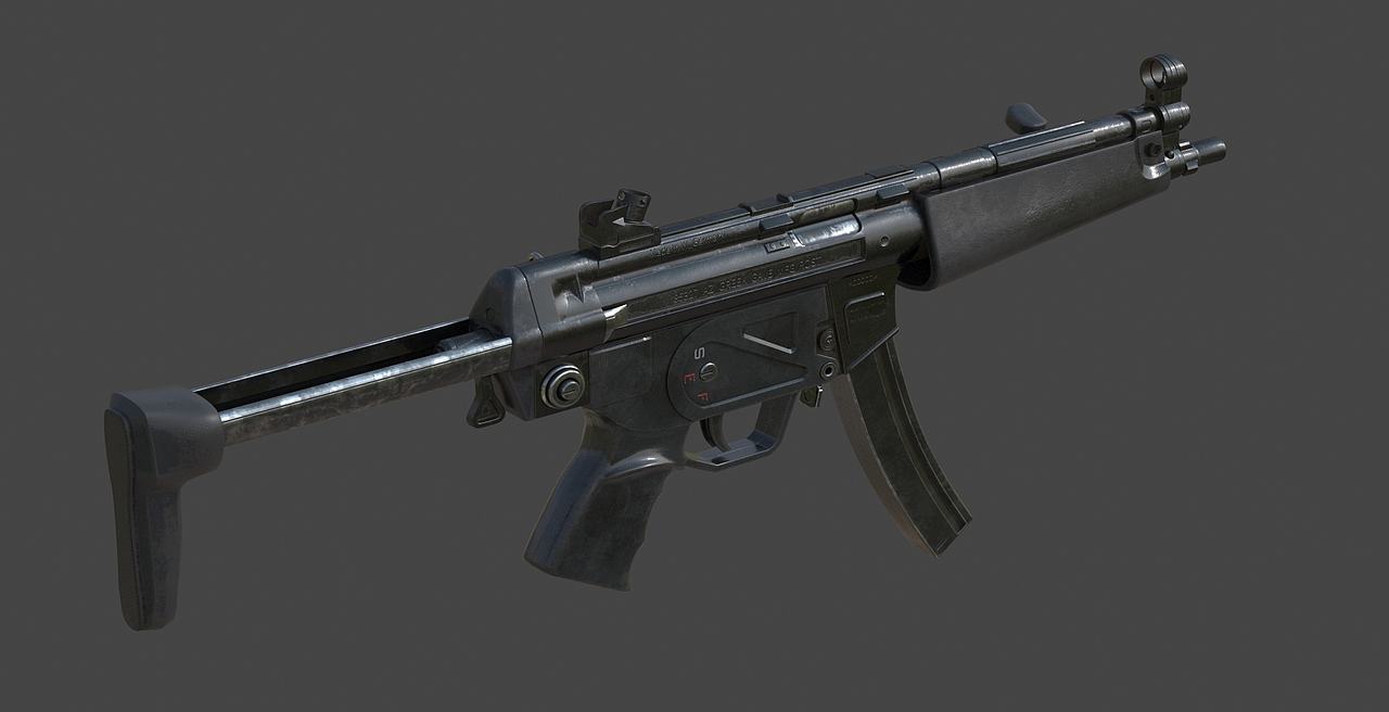 HK_MP5A3建模（3DS MAX）（图ZMzk2MDYwNTQw） - 机械/交通 - 站酷设计师LOVE_BELLA_YAO原创素材 - 站酷ZCOOL