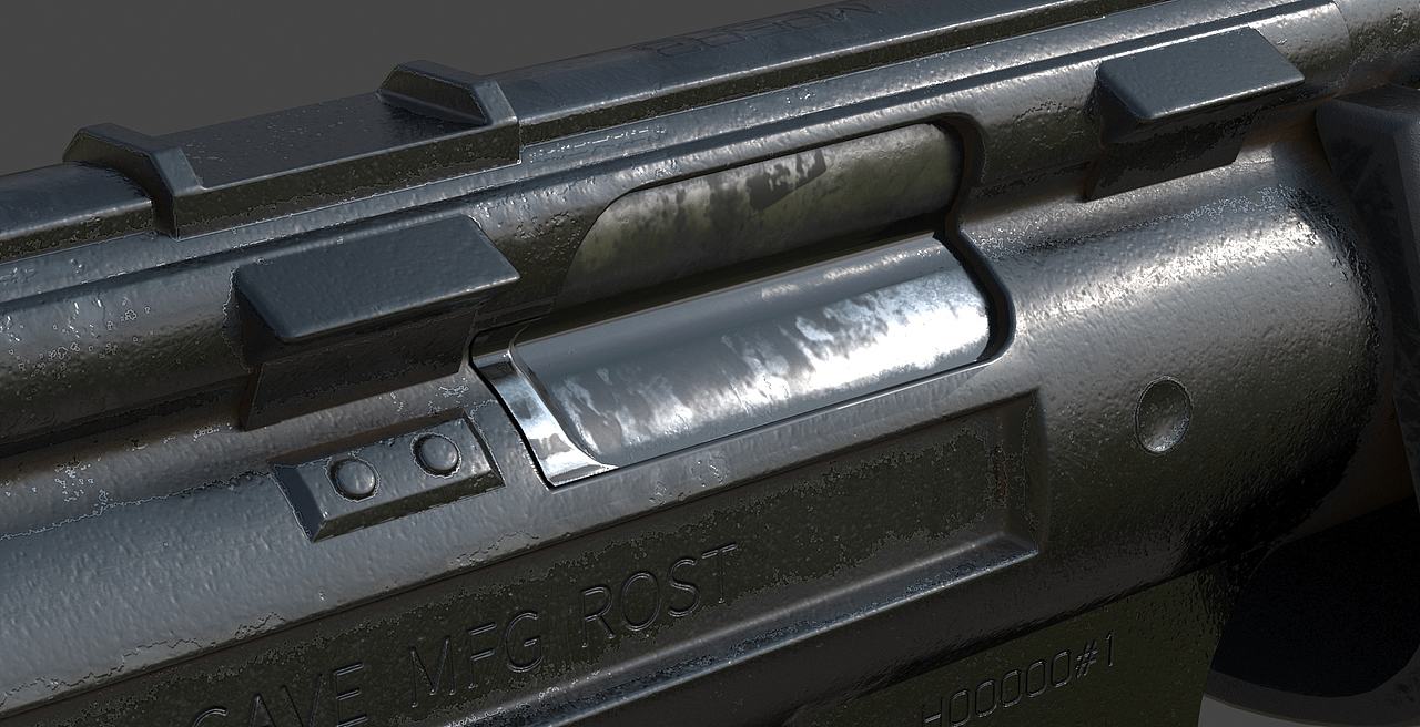 HK_MP5A3建模（3DS MAX）（图ZMzk2MDYwNTQ0） - 机械/交通 - 站酷设计师LOVE_BELLA_YAO原创素材 - 站酷ZCOOL