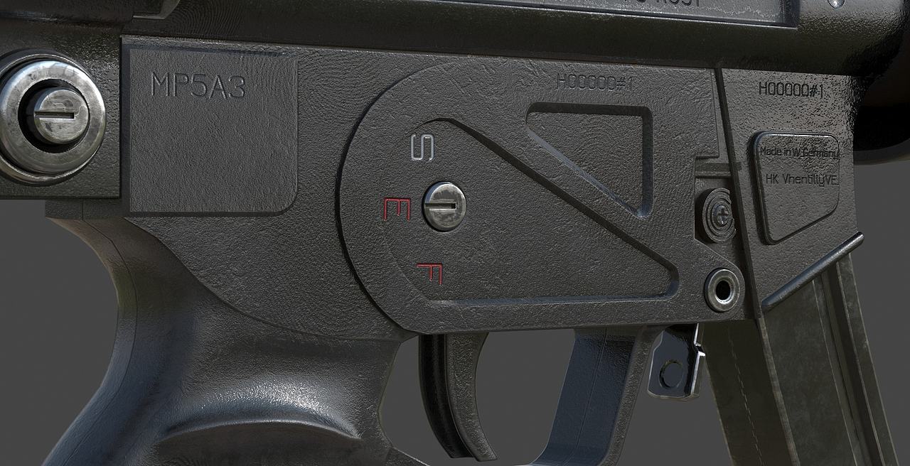 HK_MP5A3建模（3DS MAX）（图ZMzk2MDYwNTQ4） - 机械/交通 - 站酷设计师LOVE_BELLA_YAO原创素材 - 站酷ZCOOL