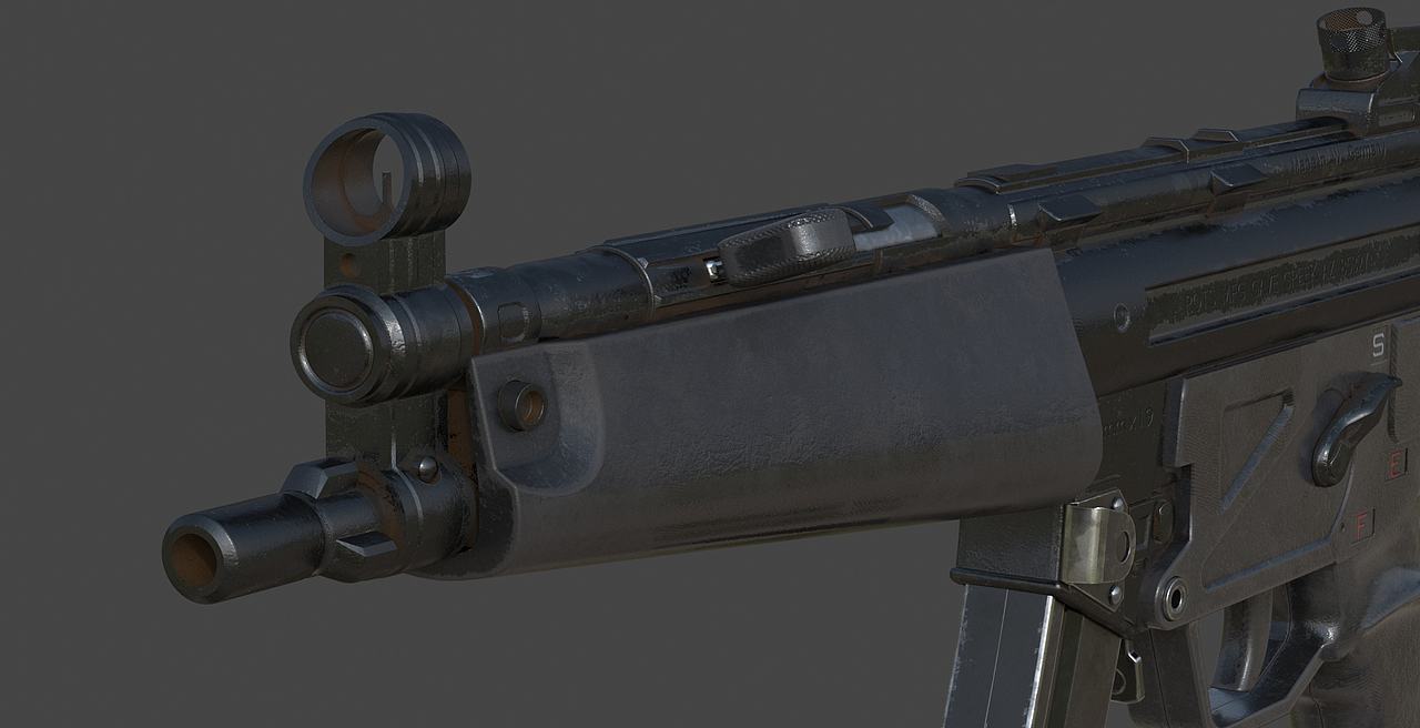 HK_MP5A3建模（3DS MAX）（图ZMzk2MDYwNTY0） - 机械/交通 - 站酷设计师LOVE_BELLA_YAO原创素材 - 站酷ZCOOL