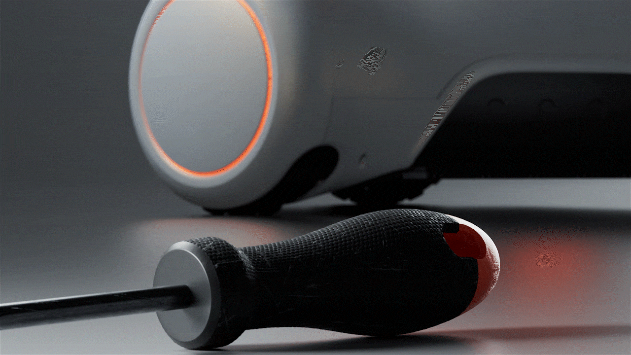 智元机器人灵犀X2-W动画渲染