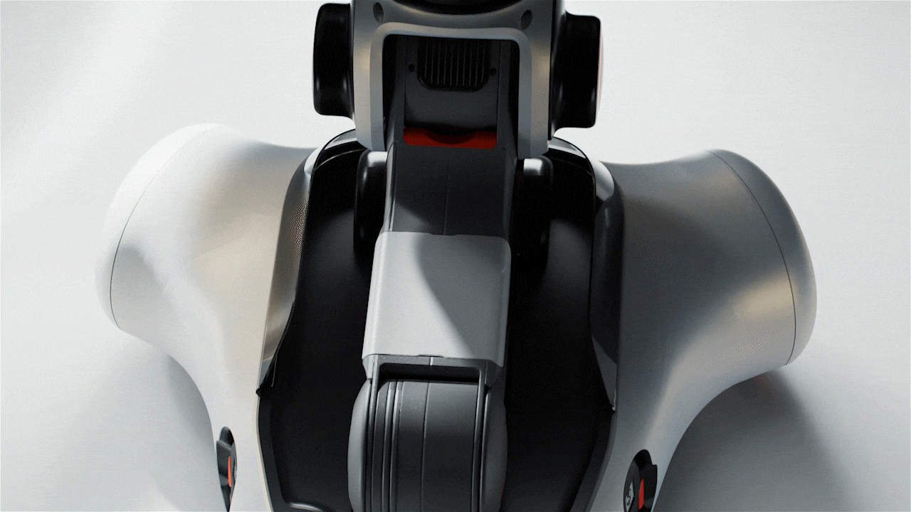 智元机器人灵犀X2-W动画渲染