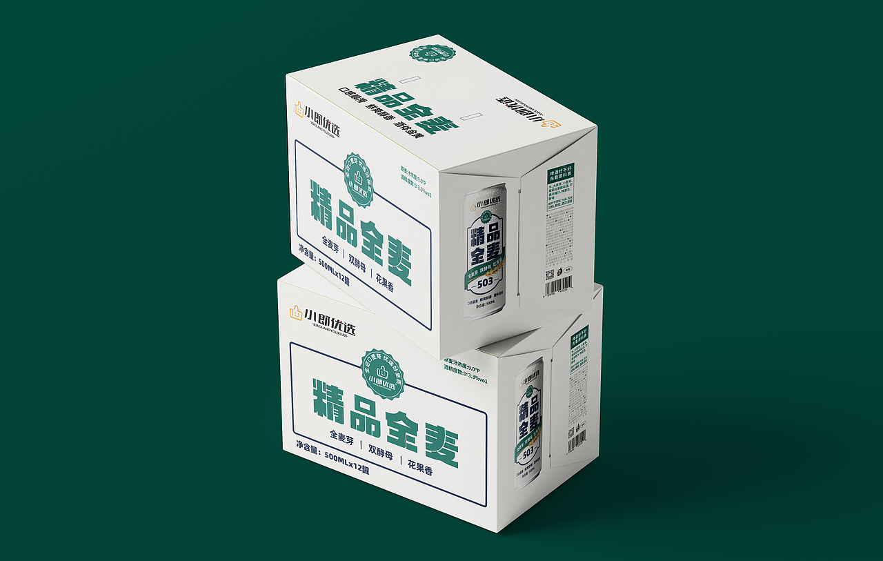 哲仕啤酒包装设计新作：精品全麦啤酒包装设计
