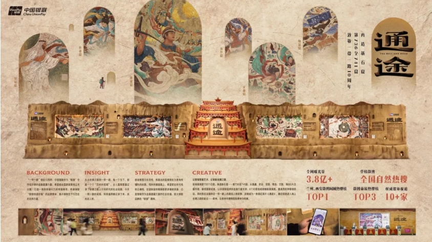 平面设计 金奖 中国银联「通途」——把敦煌新壁画搬进地铁站