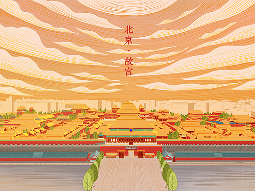 中国风 故宫全景