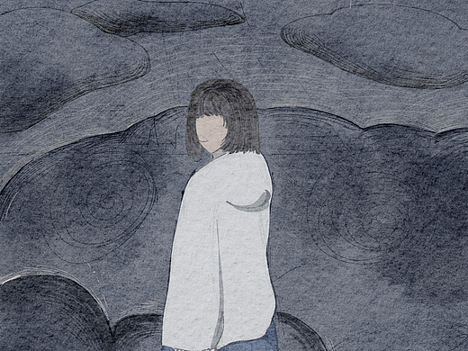 云朵上的少女