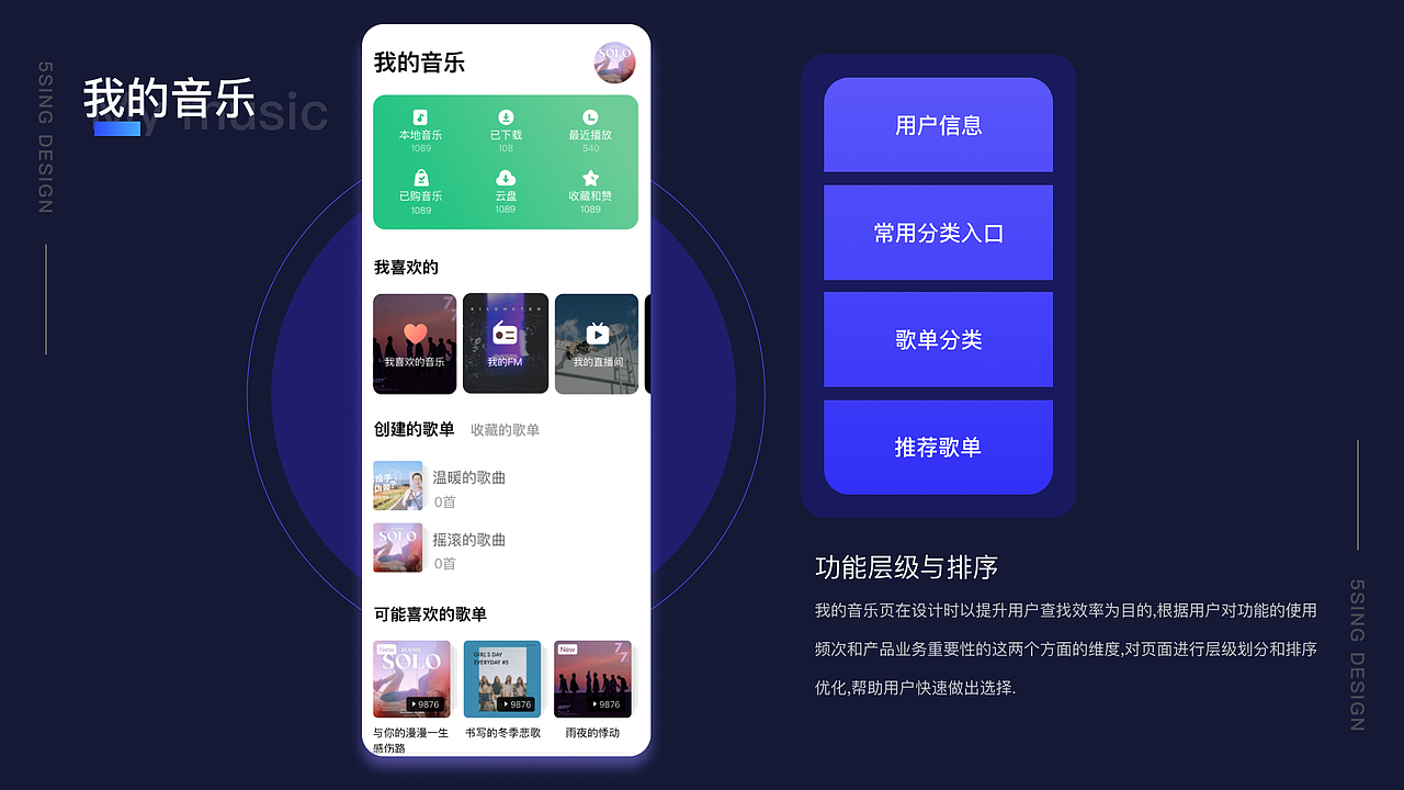 5sing音乐改版设计（图ZMzk2MDgzMzM2） - APP界面 - 站酷设计师哆啦汀爱设计原创素材 - 站酷ZCOOL