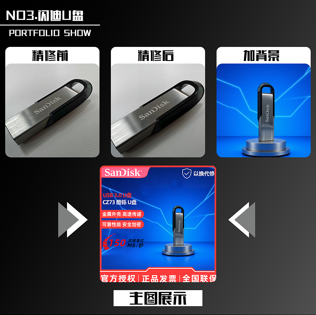 产品精修+电商主图制作全流程作品合集