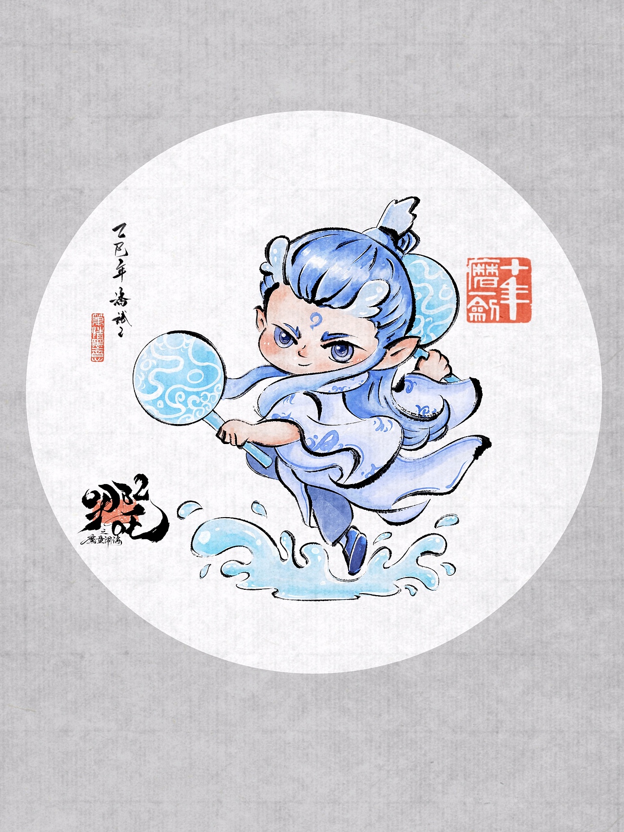 最近浪浪山与之前的哪吒系列（图ZMzk2MDg5NDQw） - 艺术插画 - 站酷设计师猫小丢原创素材 - 站酷ZCOOL