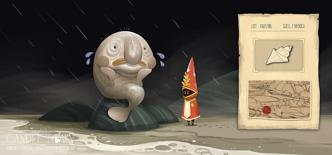 灰水湾 / 邀请丑鱼NPC:Booooo