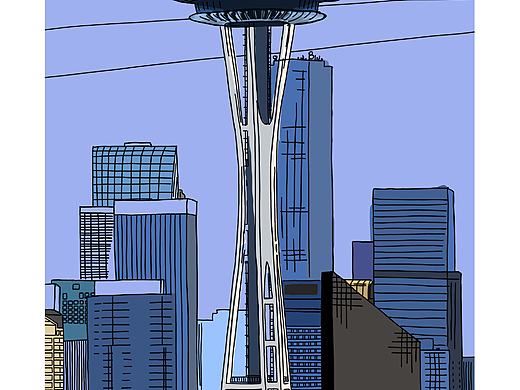 西雅图（个人主页-ZNzI0OTA1NjQ=） - 创作习作 - 站酷设计师皿鸟土原创素材 - 站酷ZCOOL