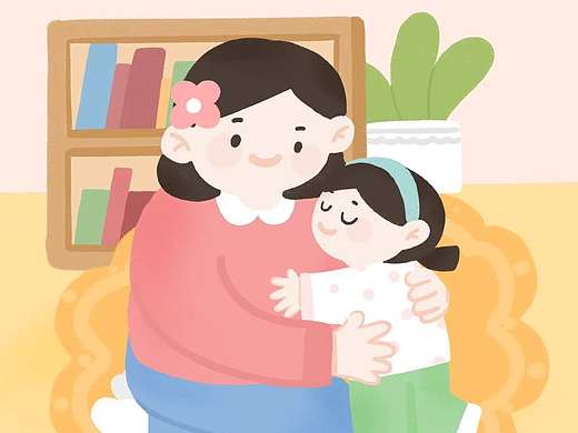 母亲节插画作品