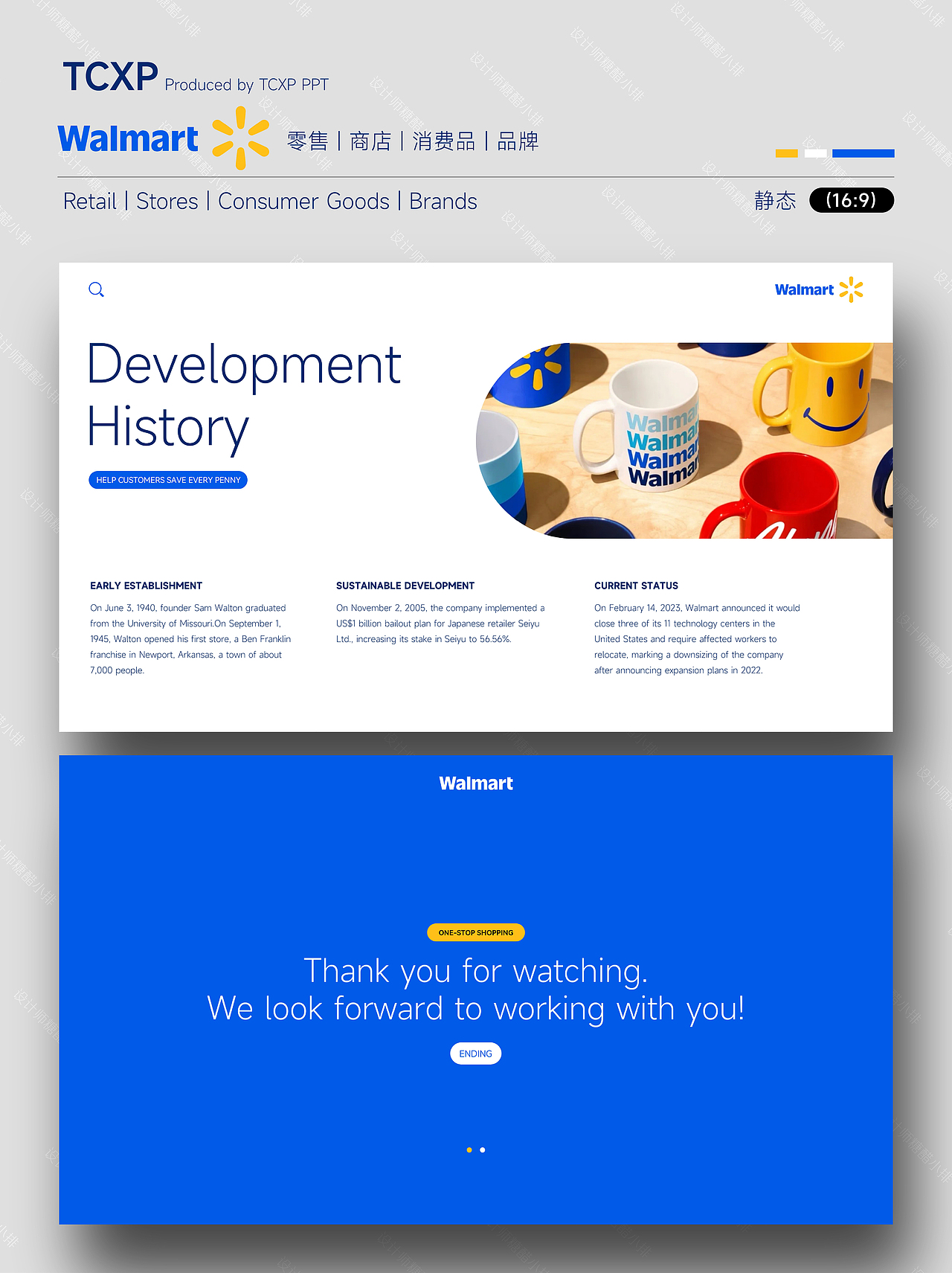 沃尔玛PPT模板-零售巨头的高效与亲和力呈现！（图ZMzk2MTA4NjEy） - PPT/Keynote - 站酷设计师设计师糖醋小排原创素材 - 站酷ZCOOL