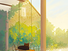 -小猫的四季-【手绘动态插画】