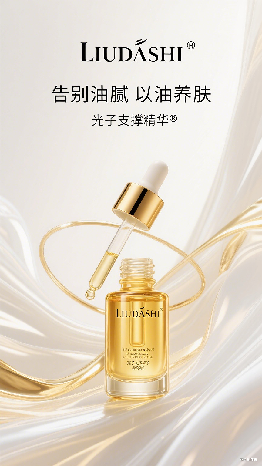 美妆AI高端奢华海报