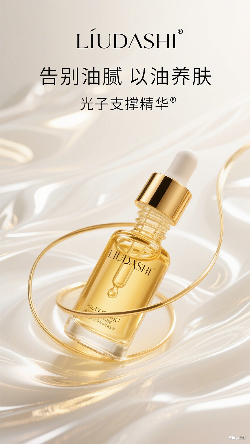 美妆AI高端奢华海报