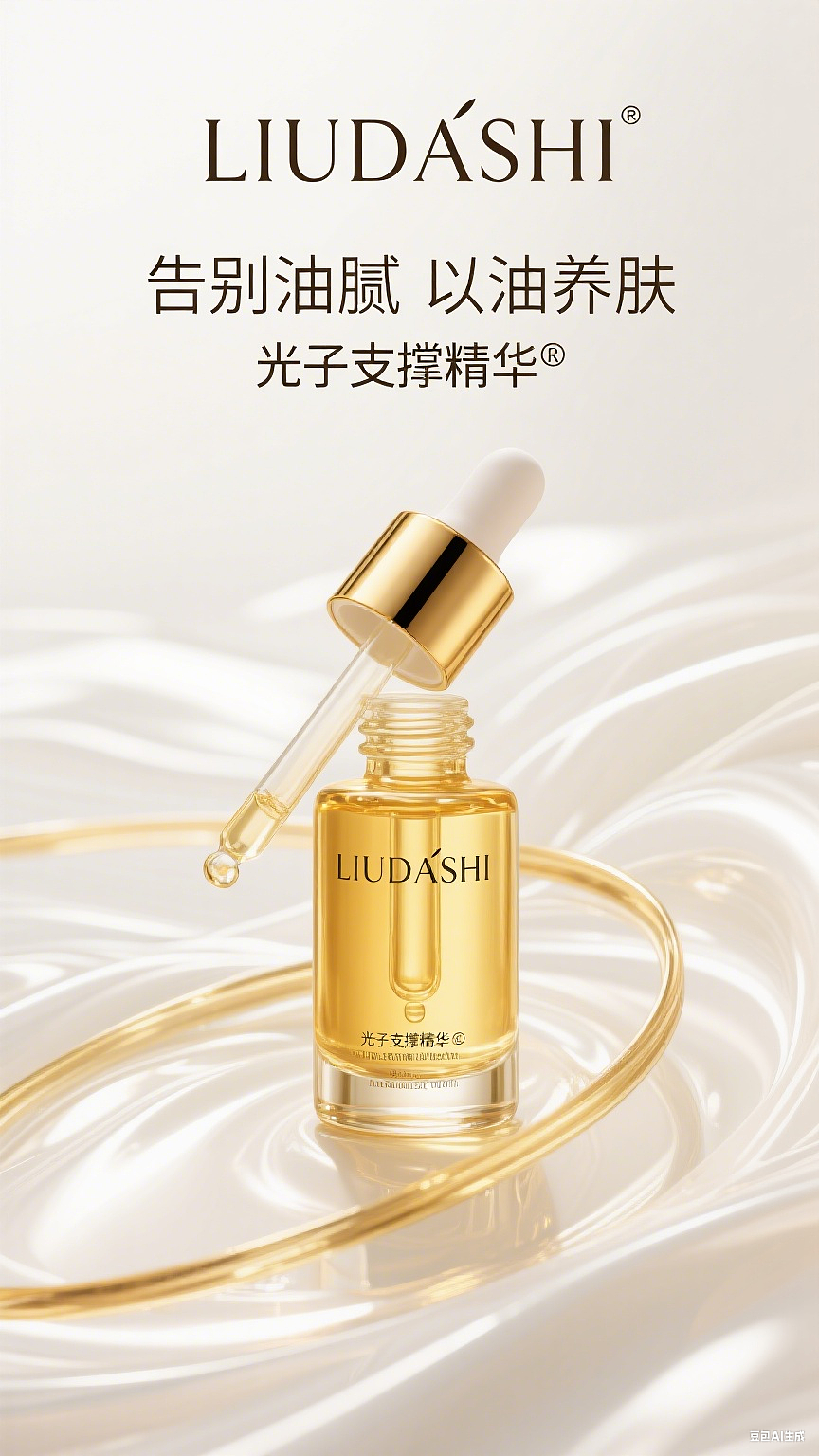 美妆AI高端奢华海报