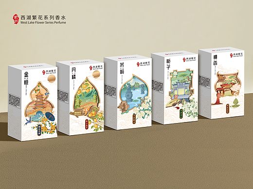 文创系列主题香水插画包装设计案例
