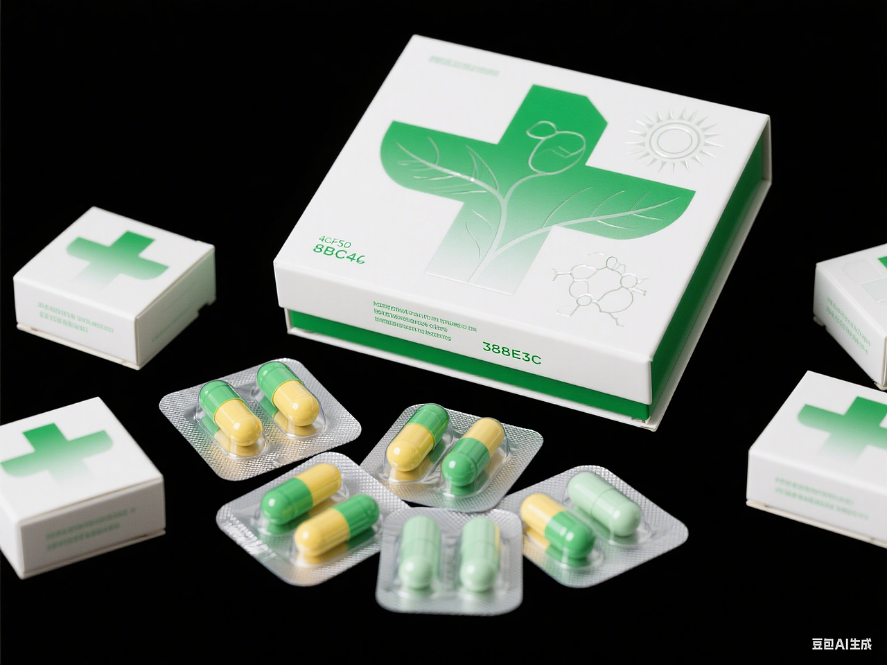 AI维生素包装盒设计,语言指令设计