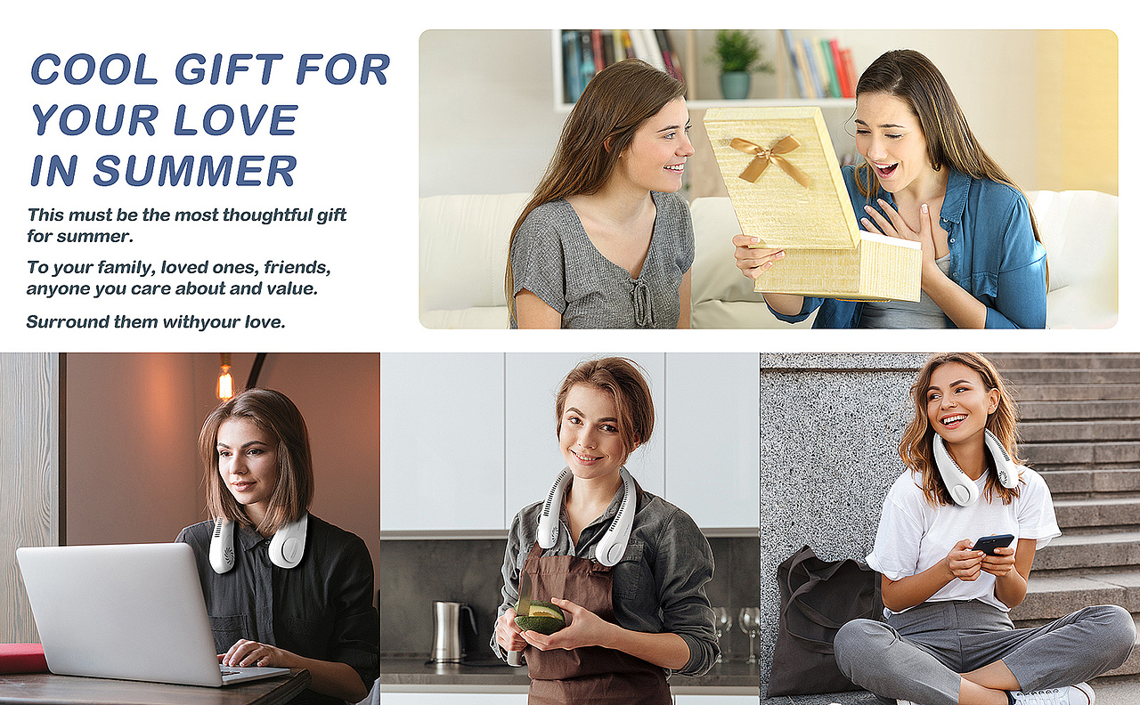 【亚马逊产品设计】案例，脖挂式香薰风扇主副图 a+（图ZMzk2MTUzMTg4） - 产品摄影 - 站酷设计师亚马逊背包摄影原创素材 - 站酷ZCOOL