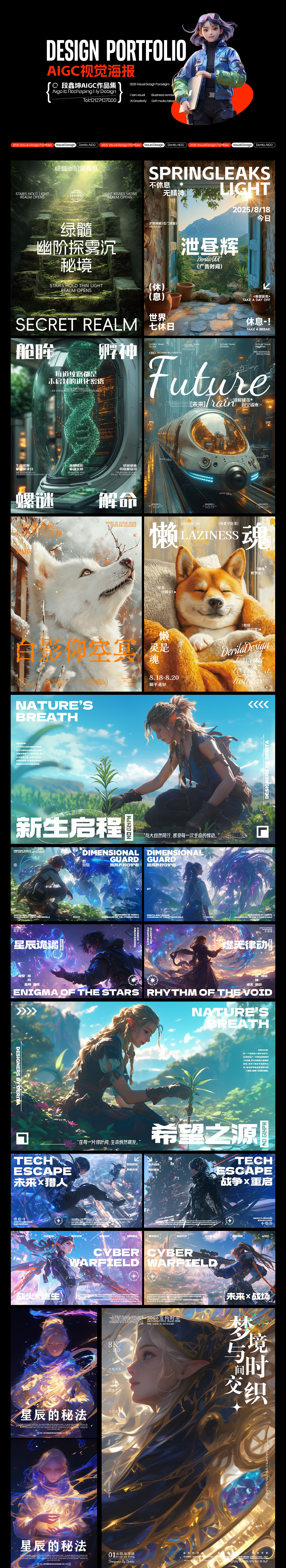 AIGC视觉&美学设计作品集展示