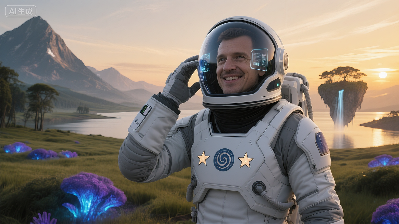 《绿洲》 AI科幻星际穿越概念短片（图ZMzk2MTY0NTU2） - AI作品 - 站酷设计师光影7号杨过原创素材 - 站酷ZCOOL