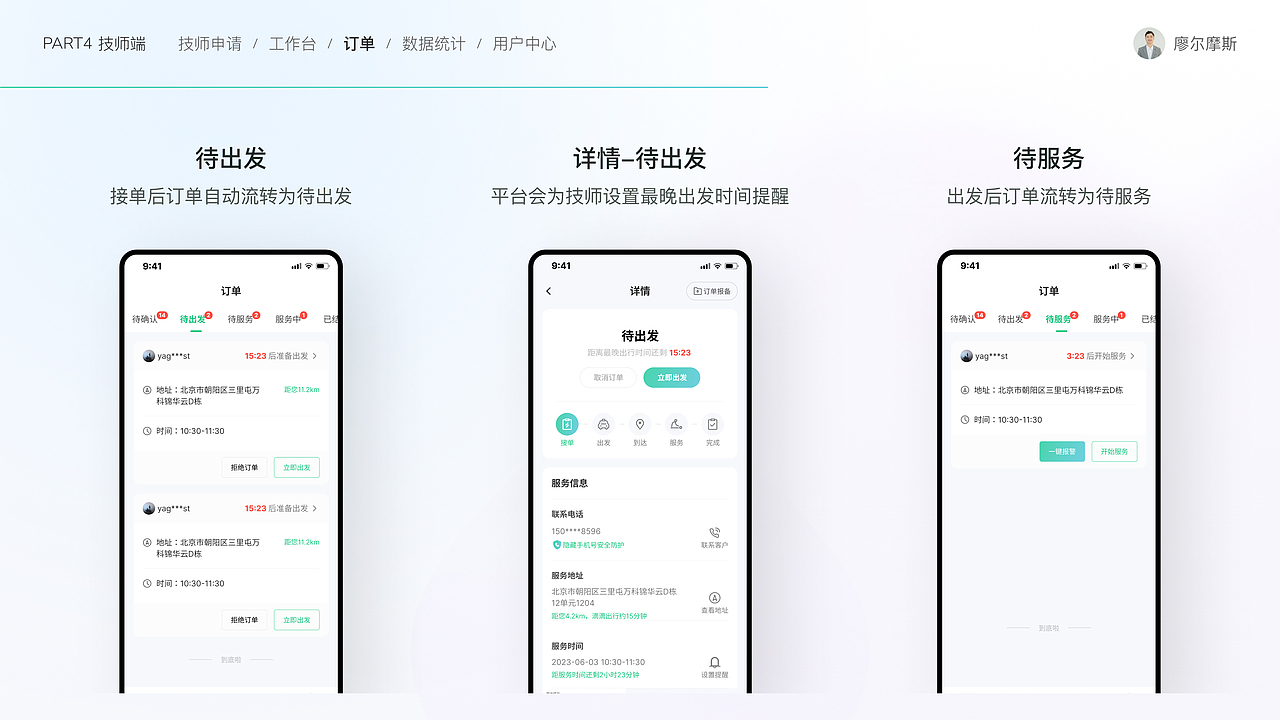 O2O上门服务解决方案设计①丨心约到家APP设计（图ZMzk2MTcwNzI4） - APP界面 - 站酷设计师廖尔摩斯原创素材 - 站酷ZCOOL