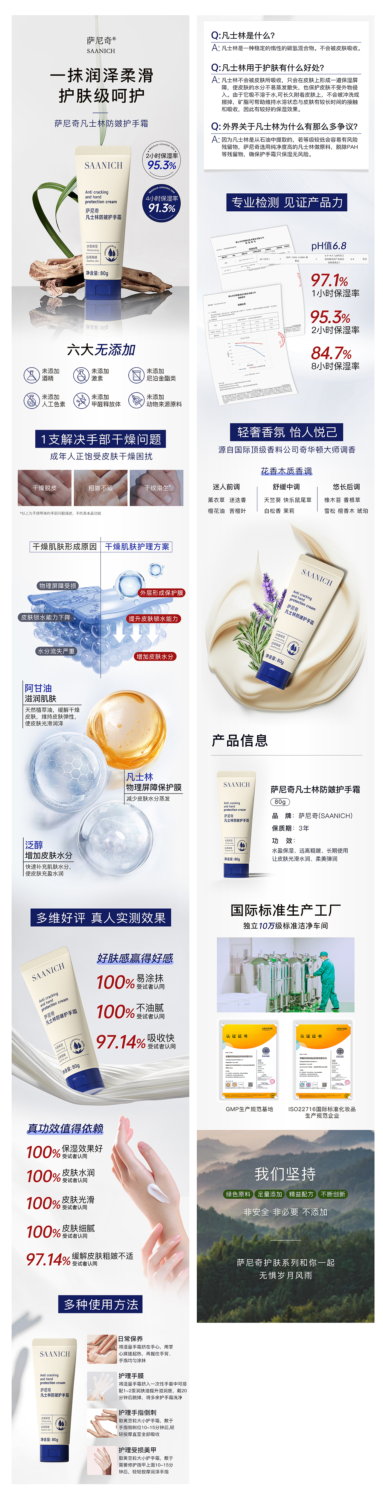 萨尼奇护肤品详情页4款产品