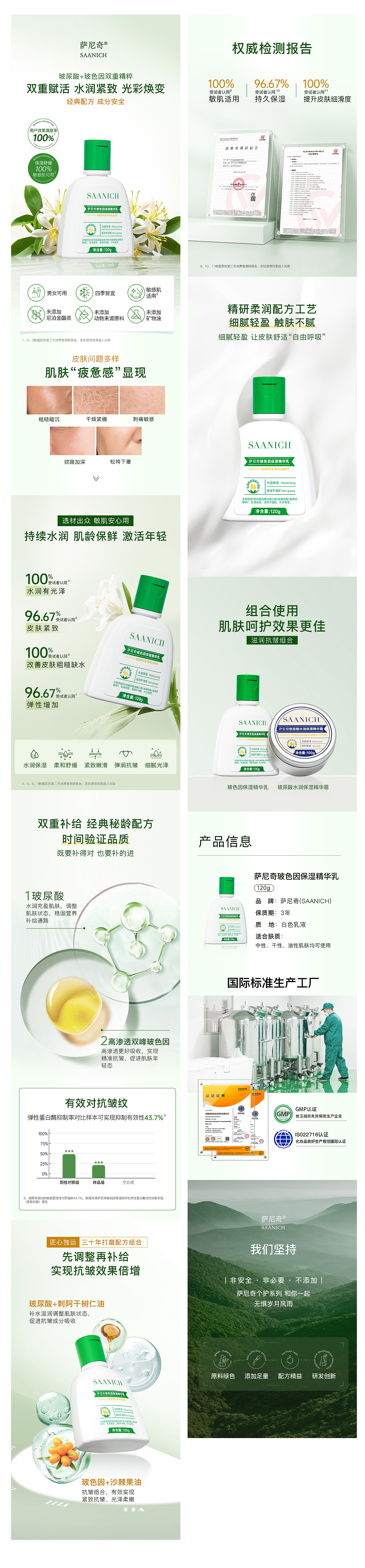 萨尼奇护肤品详情页4款产品