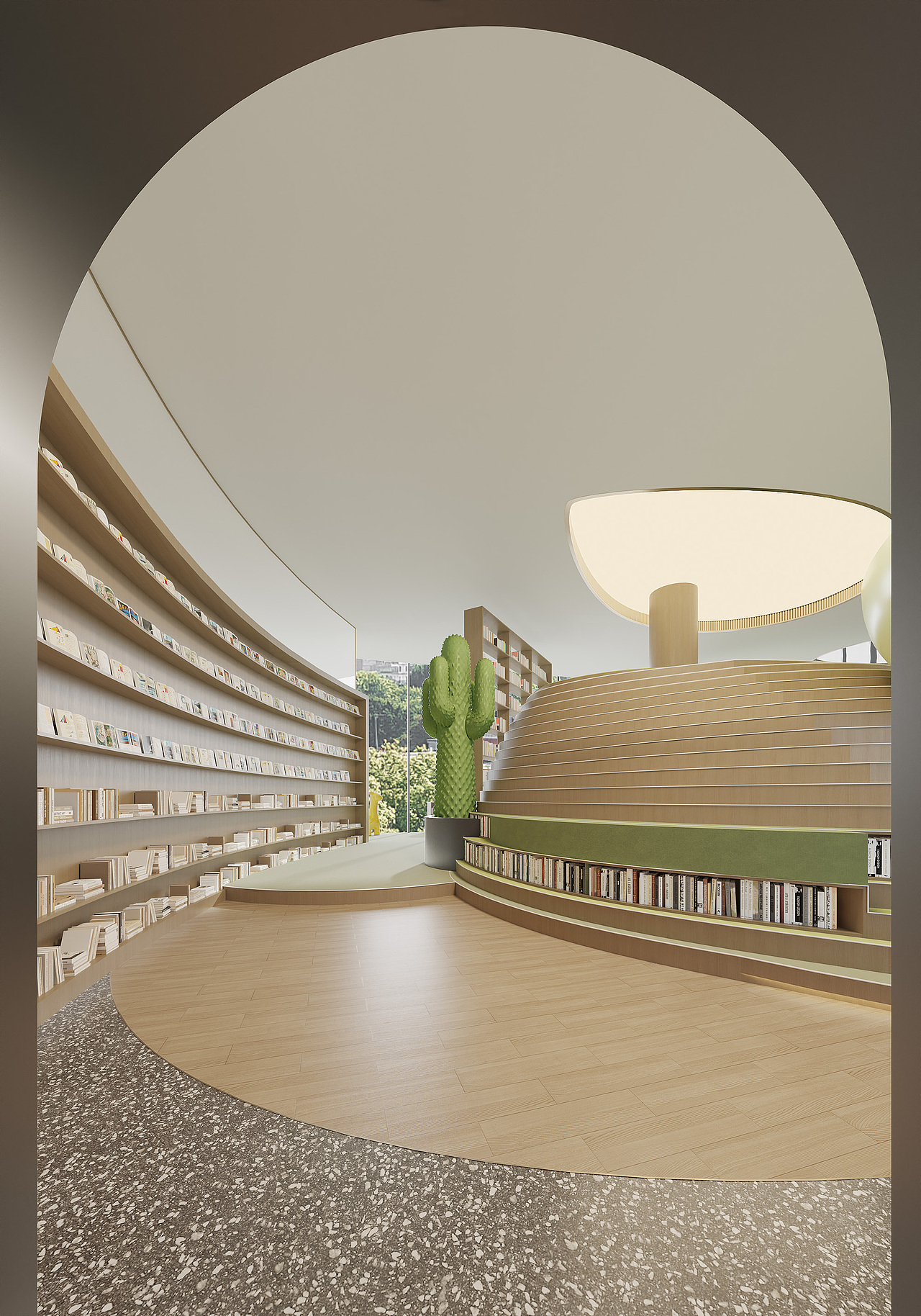 大型书店效果图案例